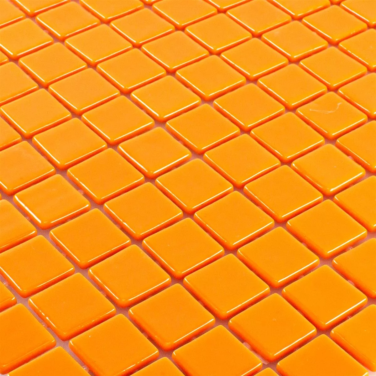 Vidro Pool Piscina Mosaico Pixley Laranja