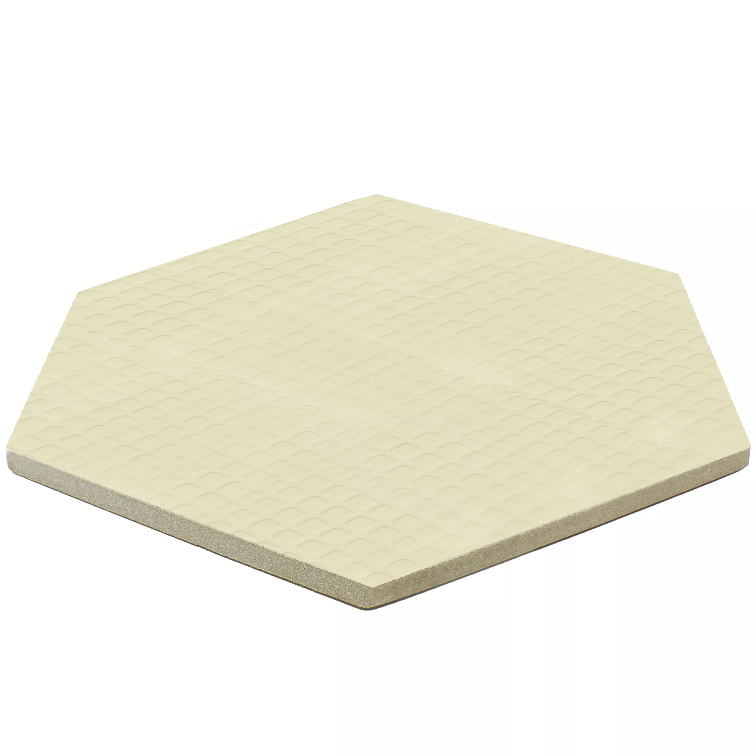 Padrão de Ladrilhos Arosa Fosco Hexágono Branco 17,3x15cm