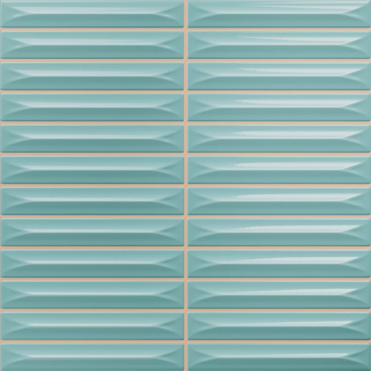 Bevel Céu Azul Brilhante Haste 20x20 cm