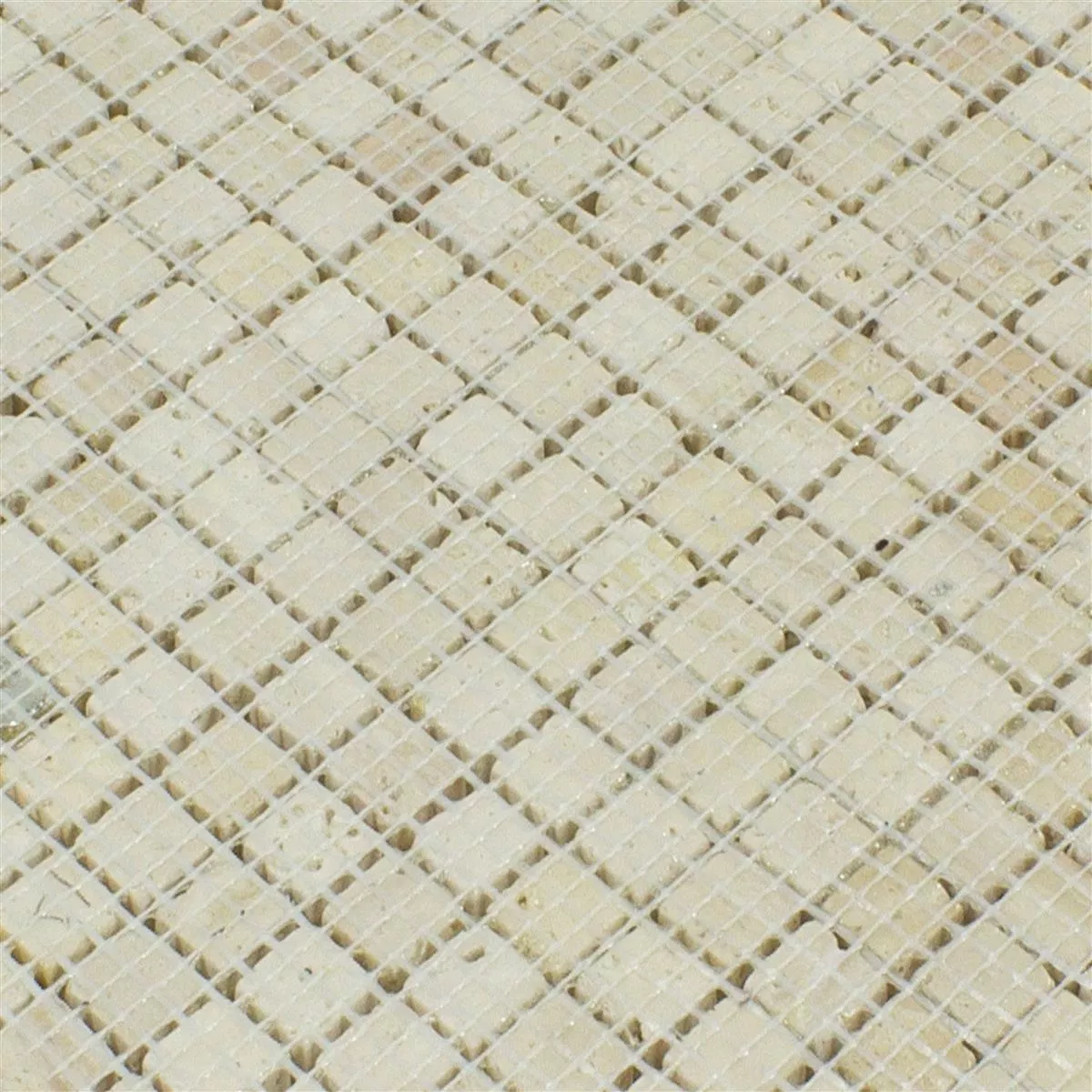 Padrão de Mármore Mosaico De Pedra Natural Azulejos Antika Mix Prata Creme