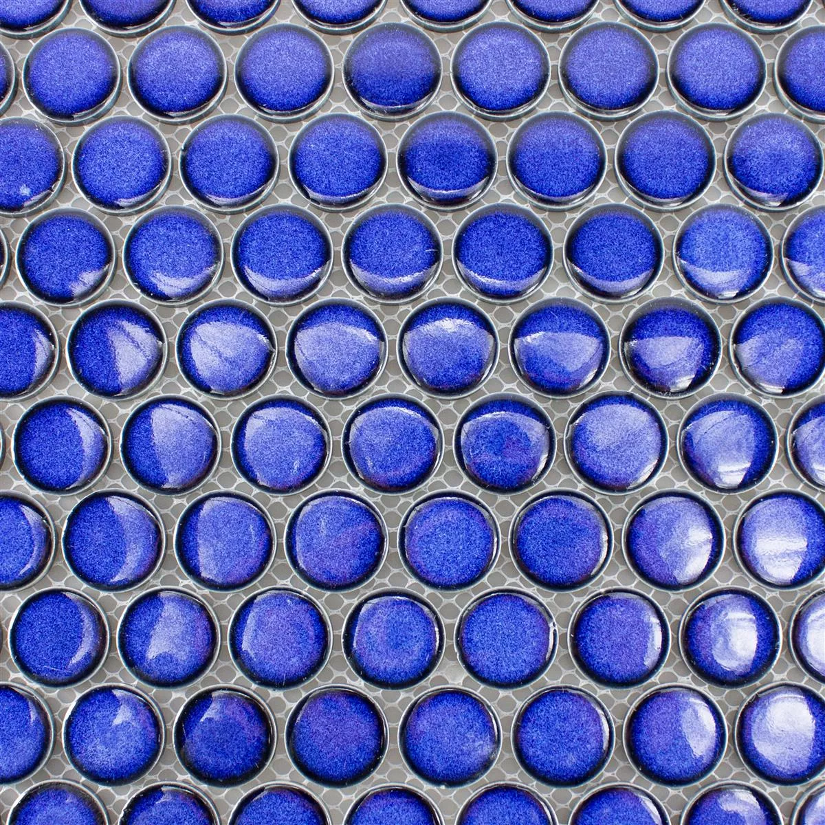 Padrão de Cerâmica Botão Azulejo Mosaico Mission Azul