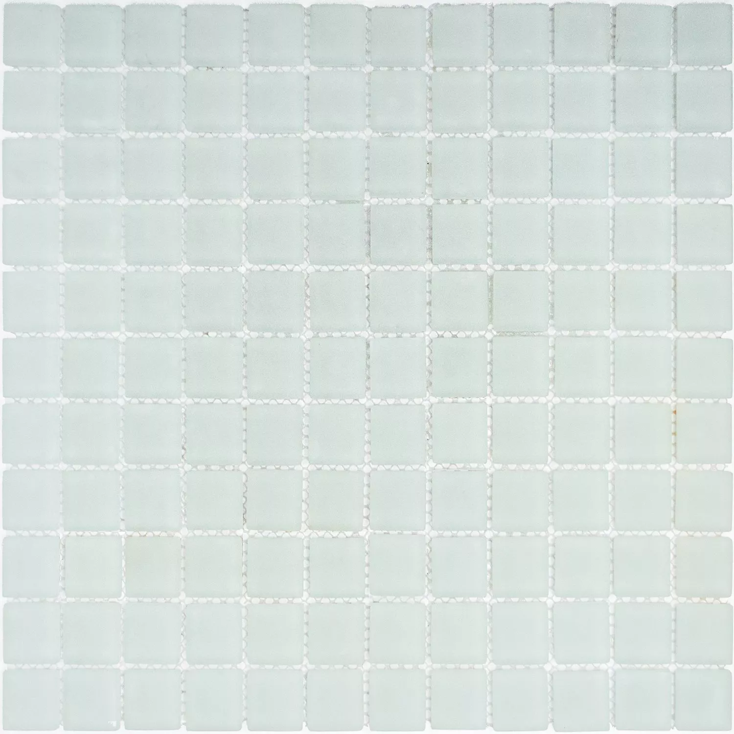 Padrão de Mosaico De Vidro Azulejos Branco Fosco Fosco