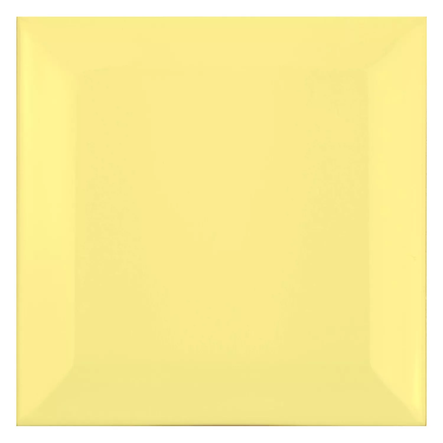 Ladrilho do metrô Amarelo Fosco 10x10 cm Faceta Catarina Amarillo