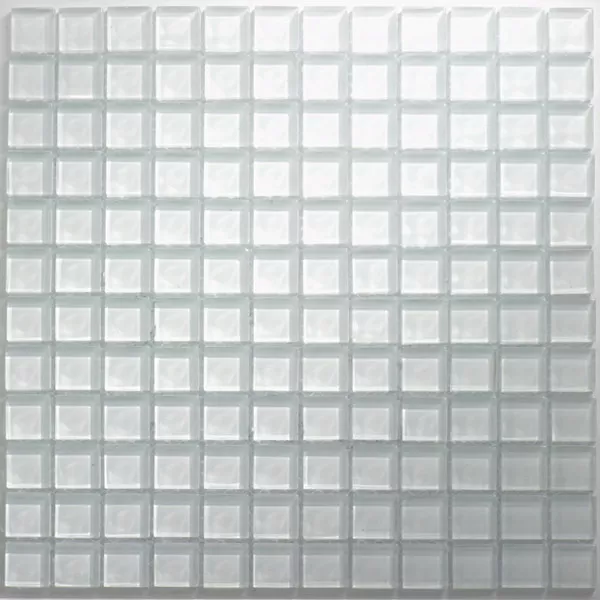 Mosaico De Vidro Azulejos Uni 23x23x8mm Branco