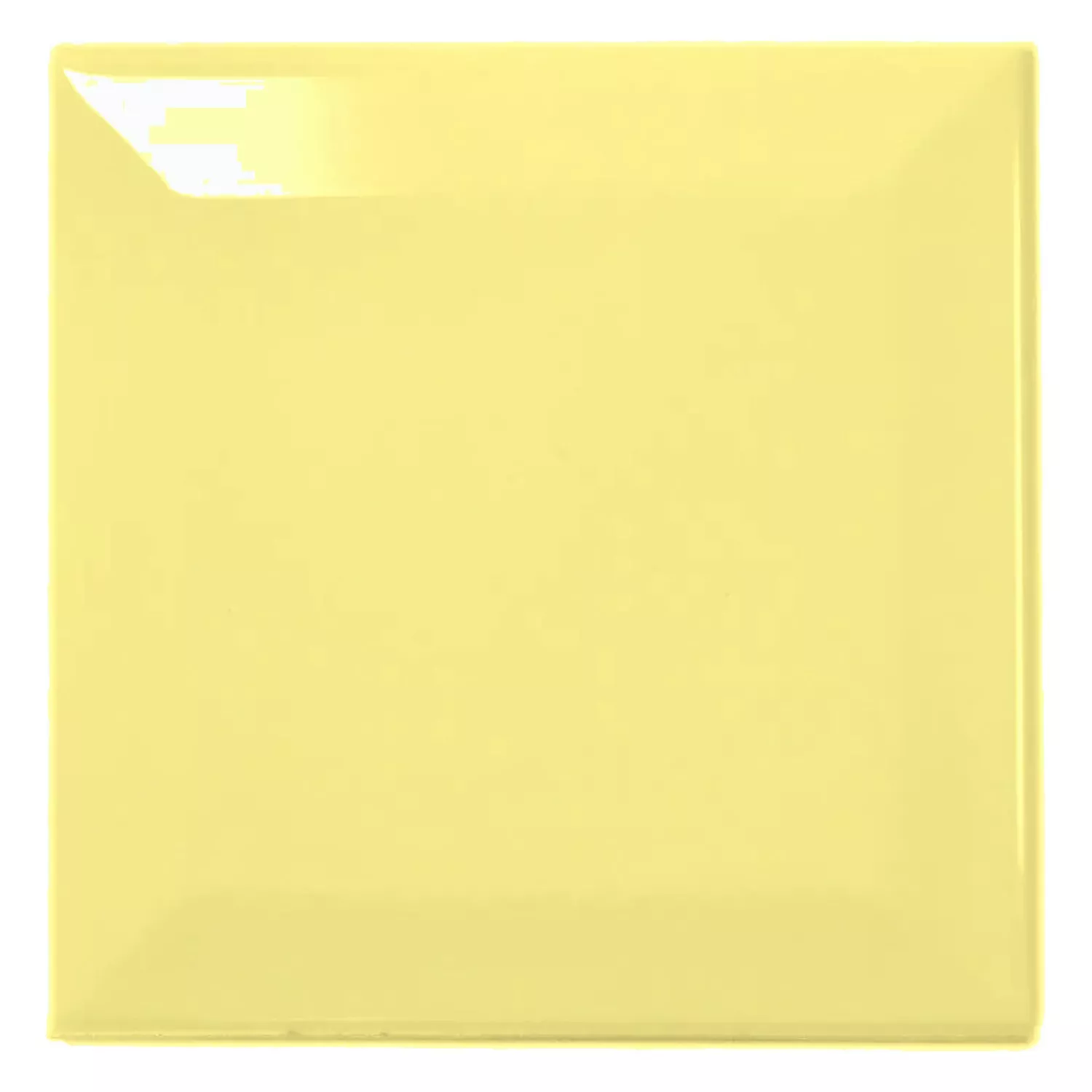 Ladrilho do metrô Amarelo Brilhante 10x10 cm Faceta Catarina Amarillo