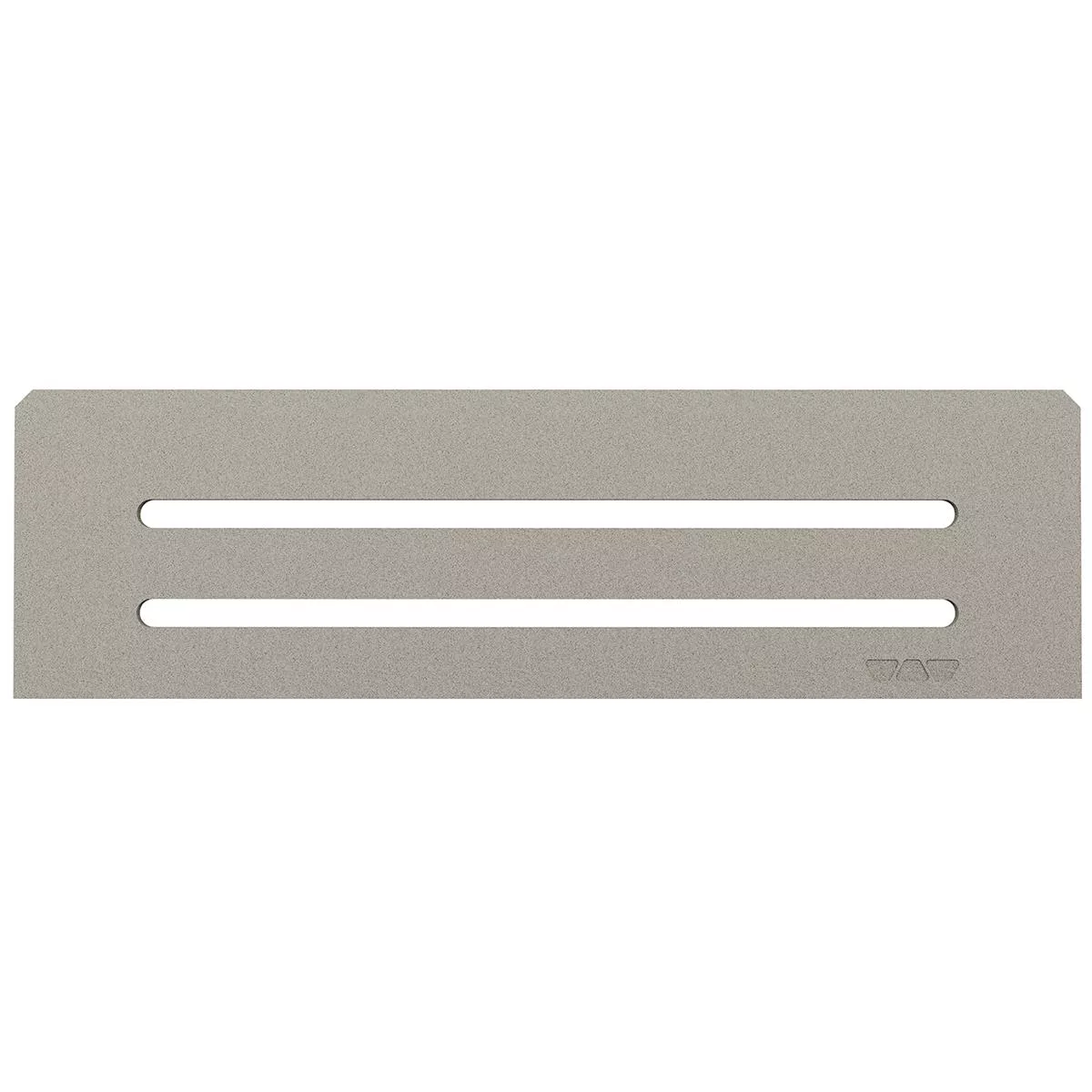 Nicho de parede retangular Schlüter Wave 30x8,7cm Cinza