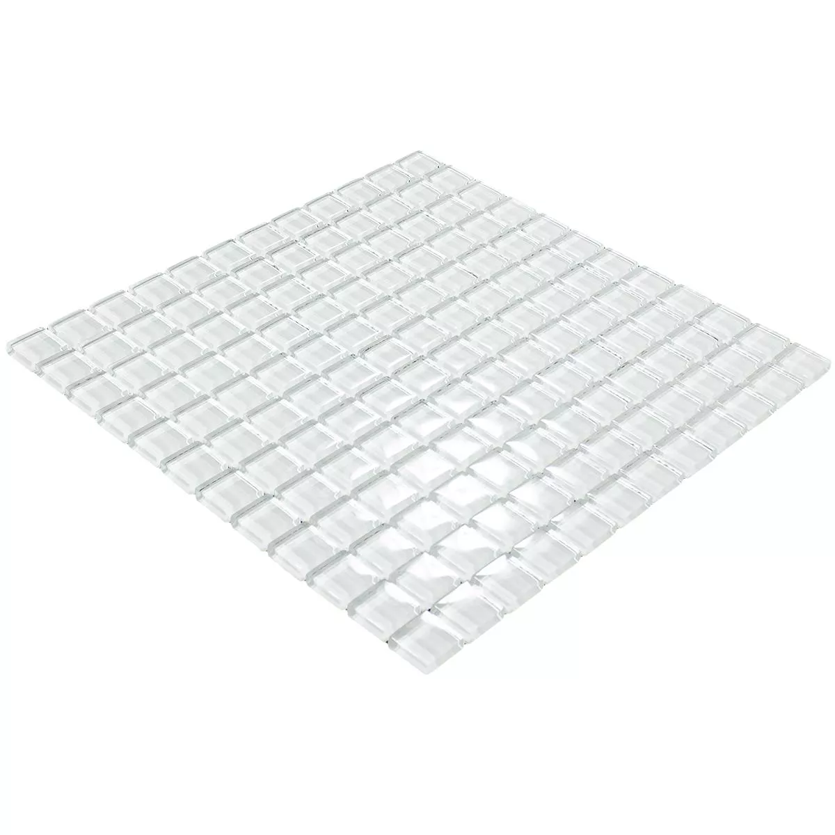 Mosaico De Vidro Azulejos Snow Cristal Branco