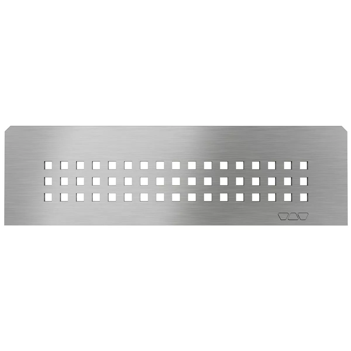 Nicho de parede retangular Schlüter 30x8,7cm Prateado