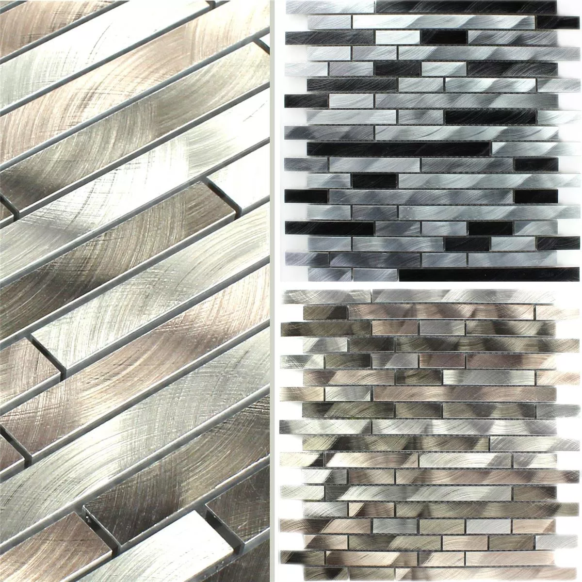 Padrão de Azulejo Mosaico Alumínio Metal Sahara