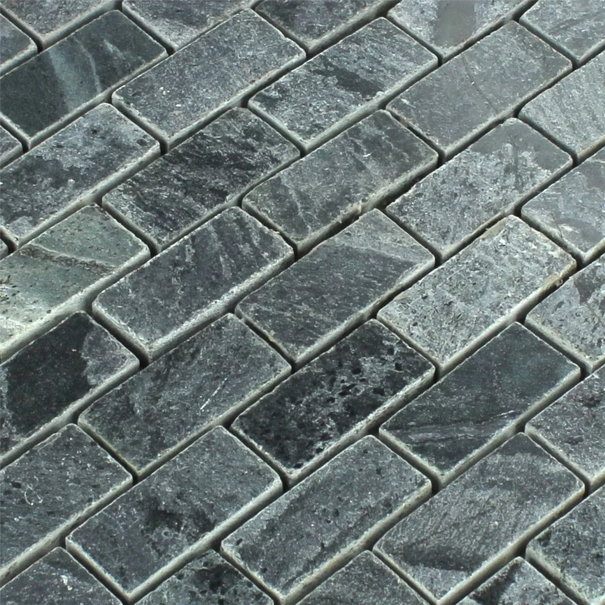 Padrão de Azulejo Mosaico Quartzito Pedra Natural Polido 