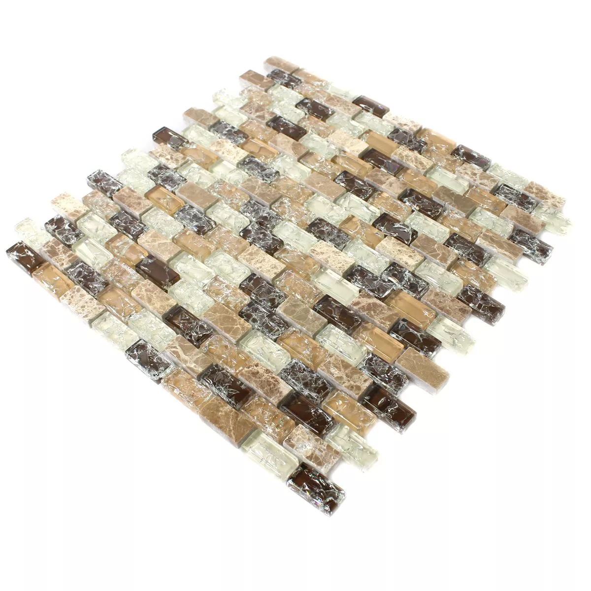 Padrão de Mosaico De Vidro Pedra Natural Vidro Quebrado Bricks Emperador