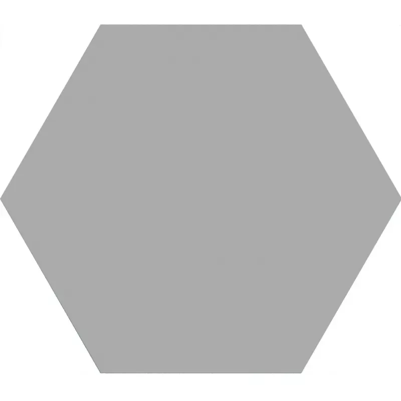 Ladrilhos Loire Cinza Hexágono Estruturada 23x27 cm