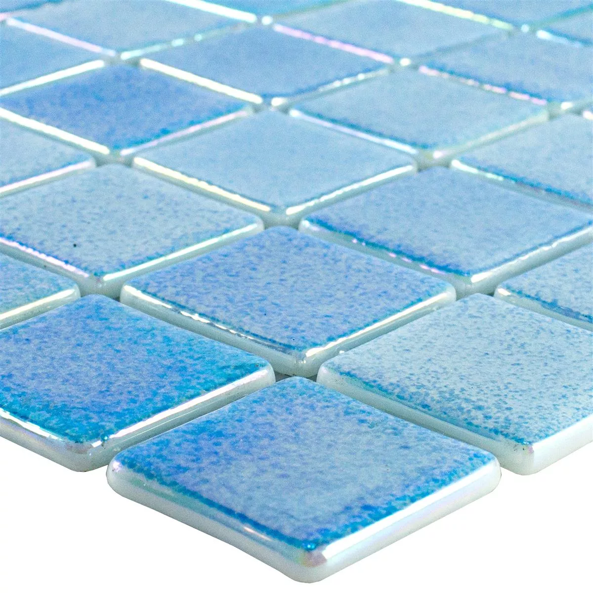 Vidro Piscina Pool Mosaico McNeal Azul Claro 38