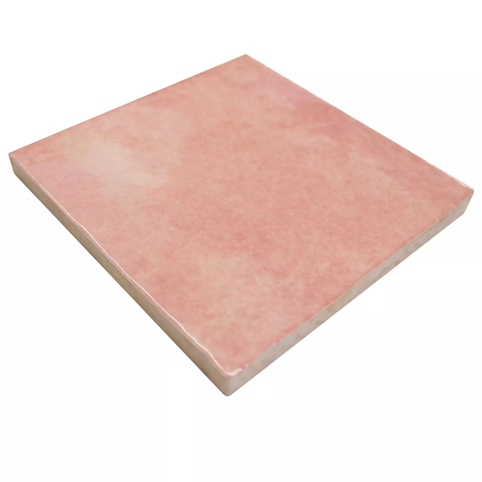 Padrão Azulejos Concord Óptica de Onda Rosa 13,2x13,2cm