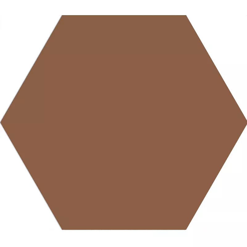 Ladrilhos Loire Terra Hexágono Estruturada 23x27 cm