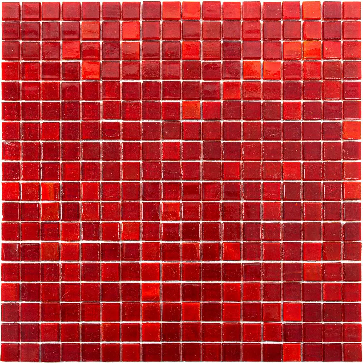 Padrão de Mosaico De Vidro Azulejos Vera Vermelho Mix