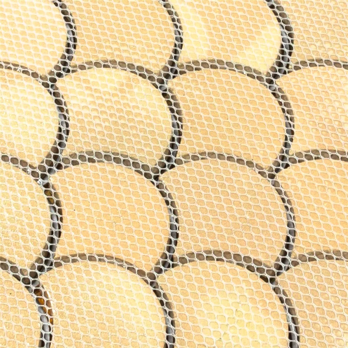 Padrão de Metal Cobre Azulejo Mosaico Copperfield Fächer