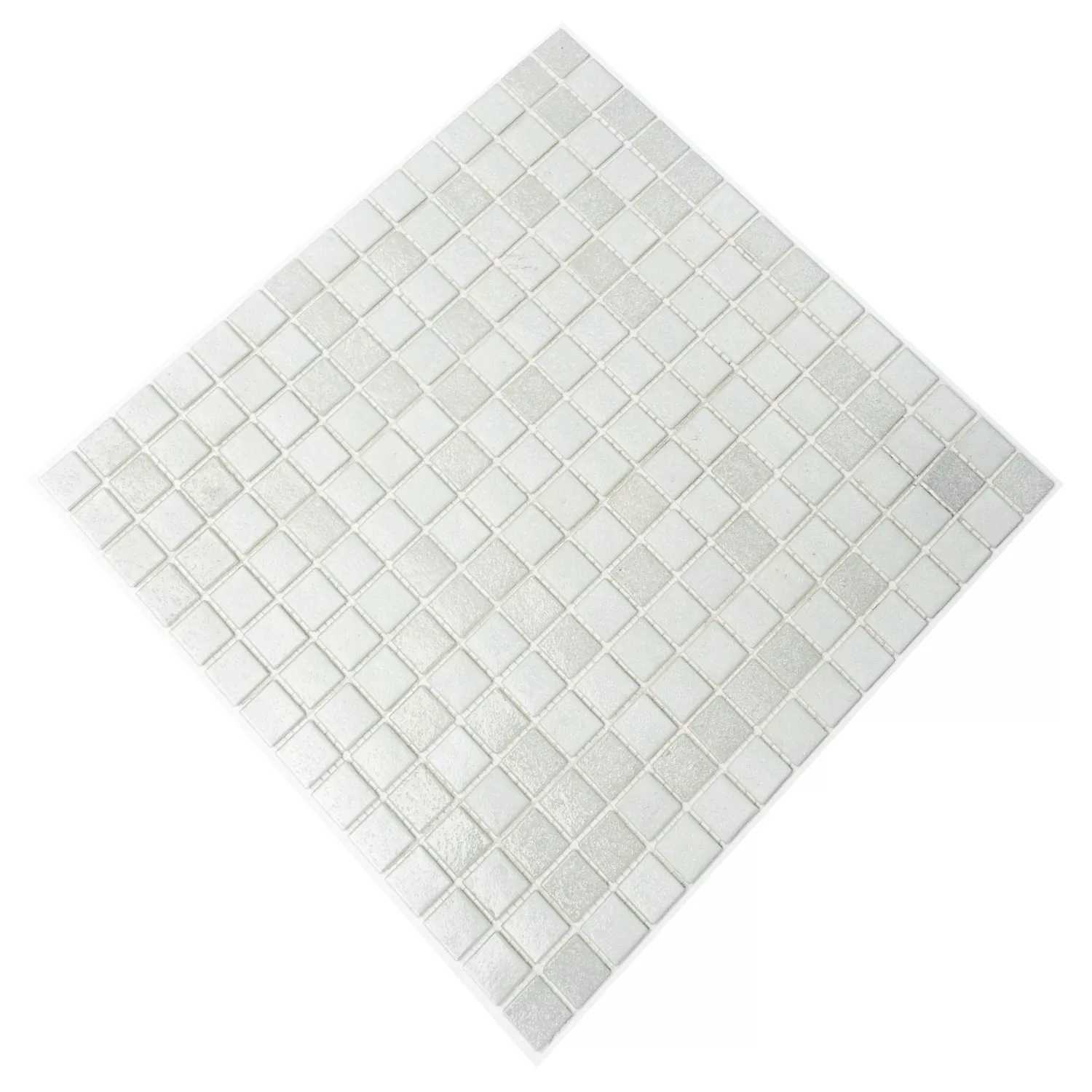 Mosaico De Vidro Azulejos Branco Mix
