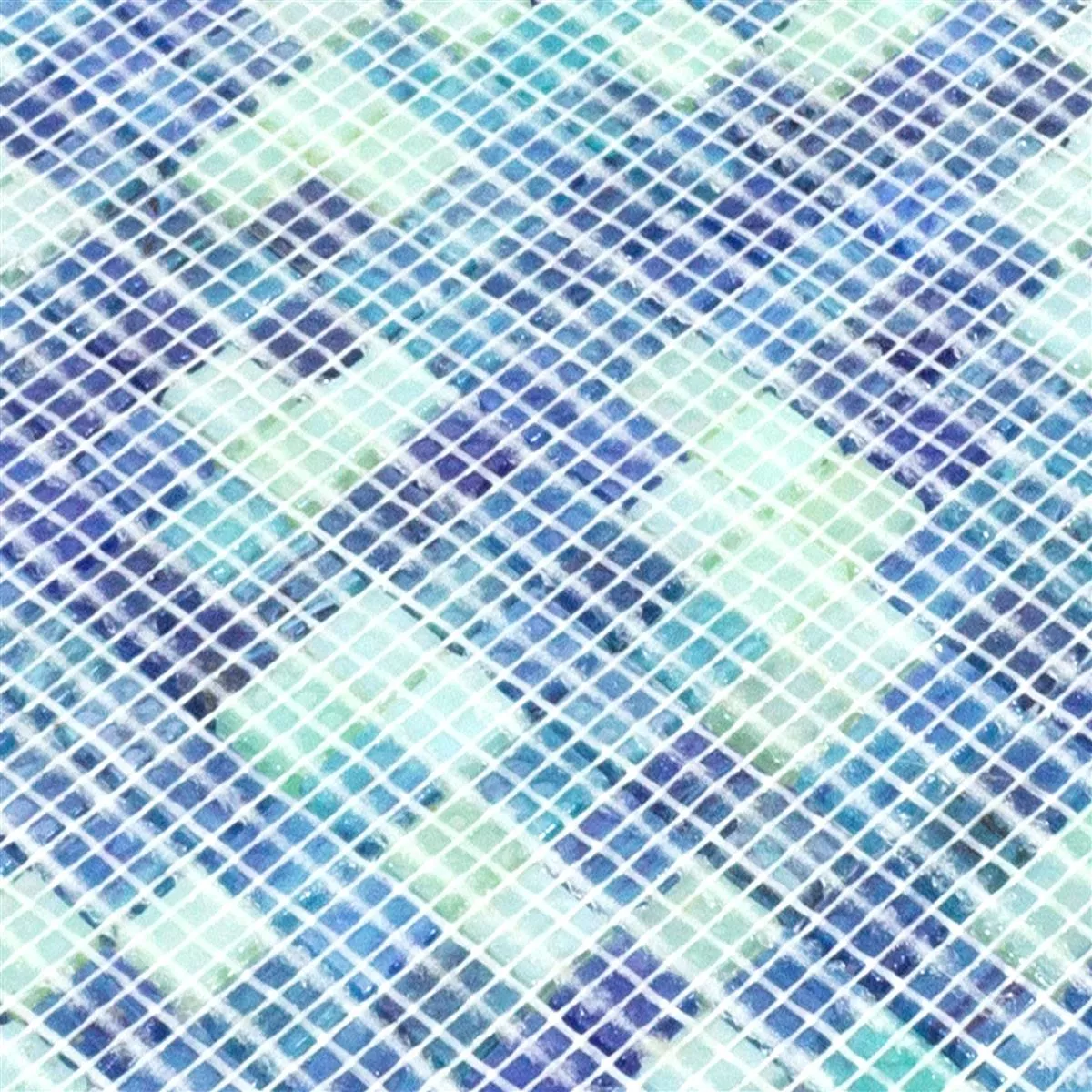 Mosaico De Vidro Azulejos Carla Azul Turquesa