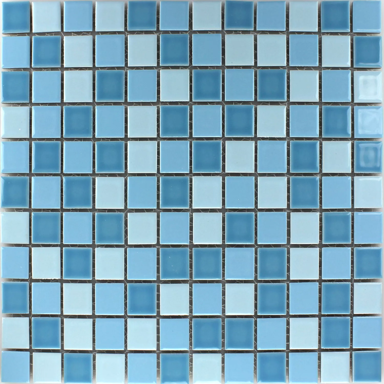 Cerâmica Azulejo Mosaico Bodaway Azul Mix 25x25x5mm