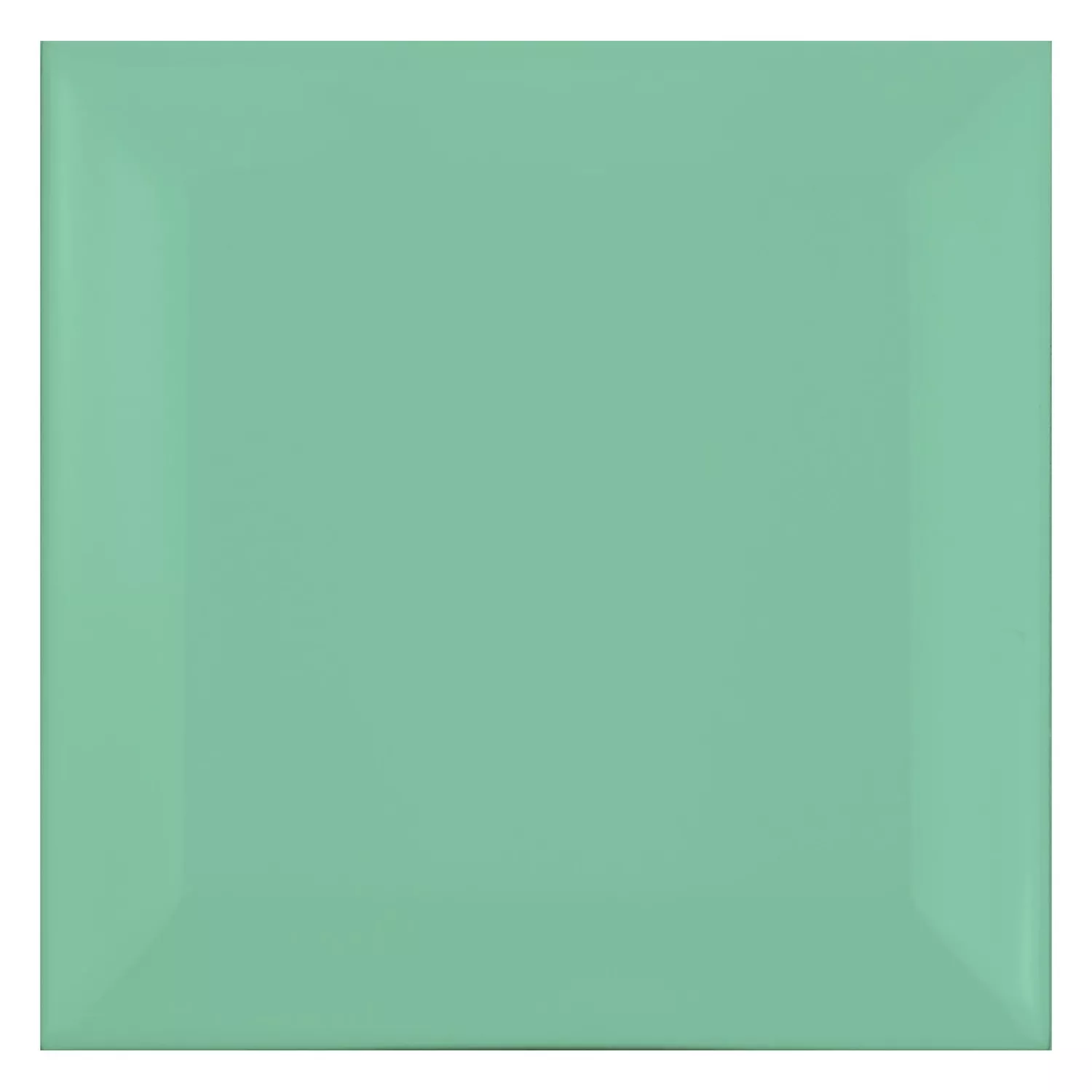 Ladrilho do metrô Verde Fosco 10x10 cm Faceta Catarina Manzana