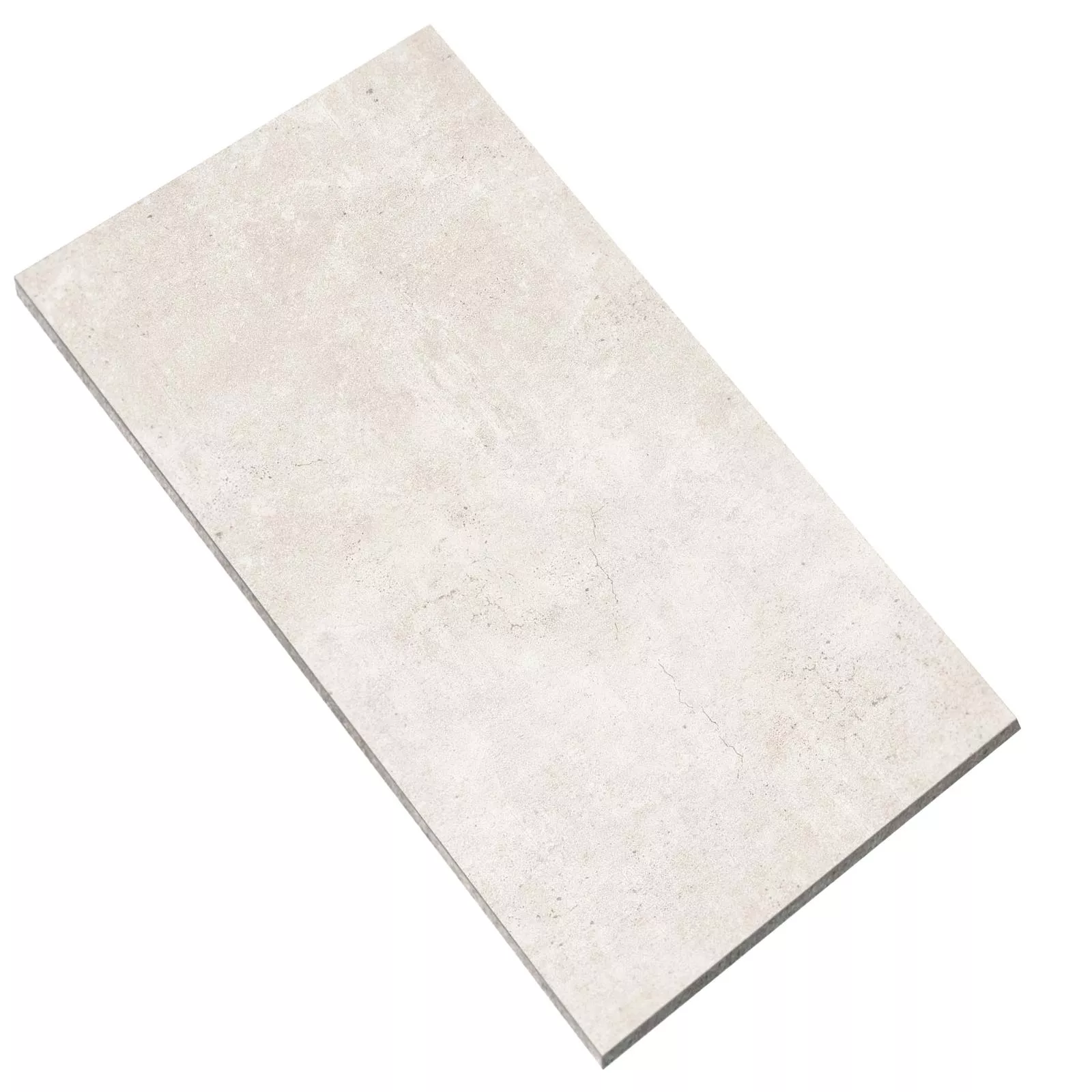 Ladrilhos Jamaica Olhar Concreto Creme Branco 30x60cm