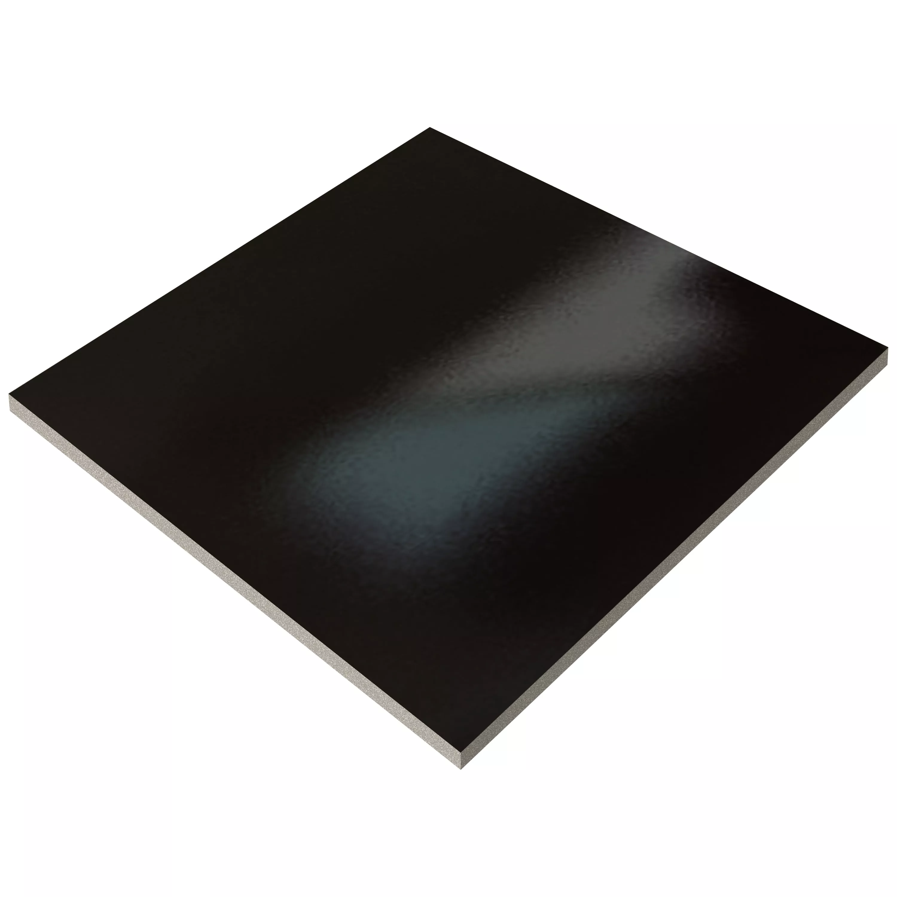 Amostra Ladrilhos Blackburn Preto Uni Polido 60x60cm