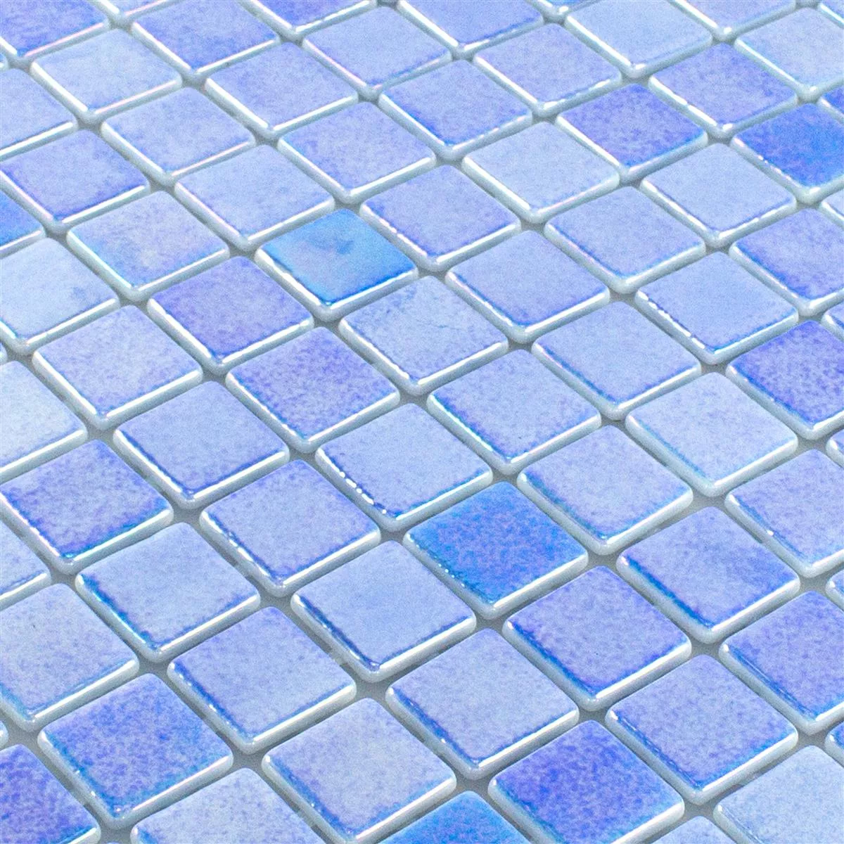 Padrão de Vidro Piscina Pool Mosaico McNeal Azul 25