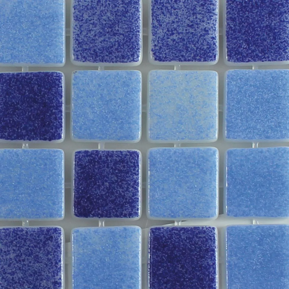 Padrão de Vidro Piscina Pool Mosaico Antonio Azul Mix