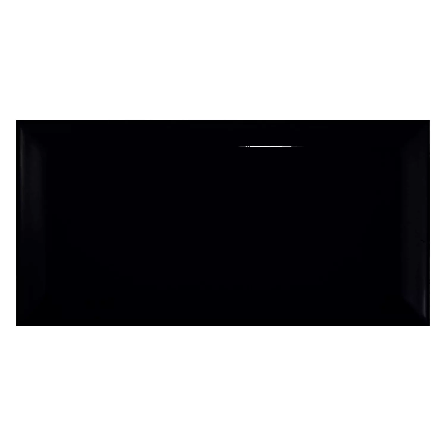 Ladrilho do metrô Preto Brilhante 10x20 cm Faceta Jasper Negro