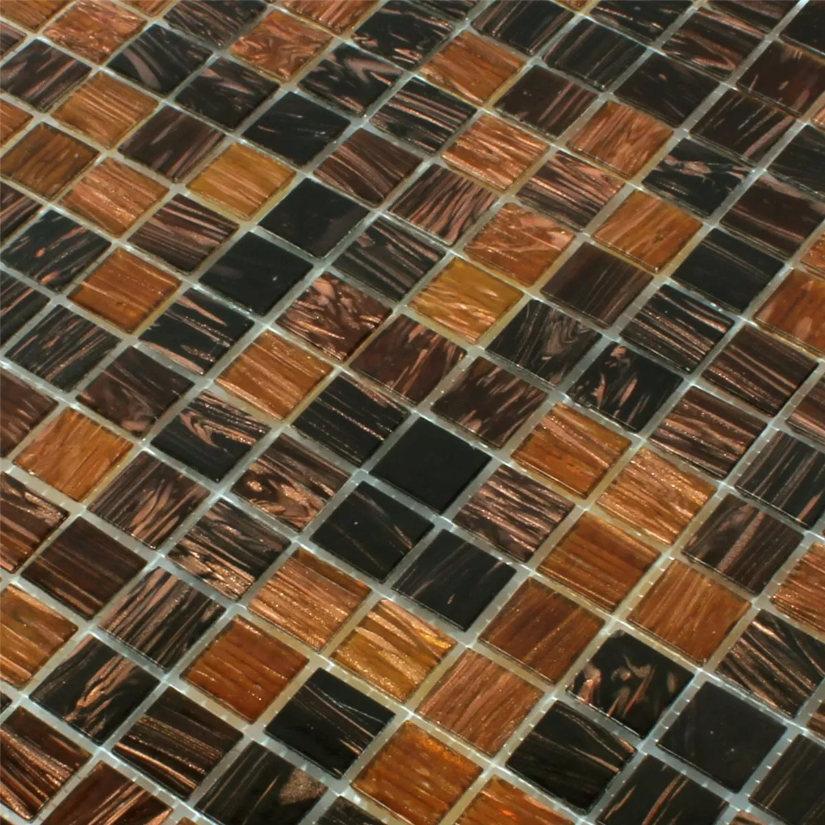 Padrão de Mosaico De Vidro Azulejos Goldstar Marrom Mix