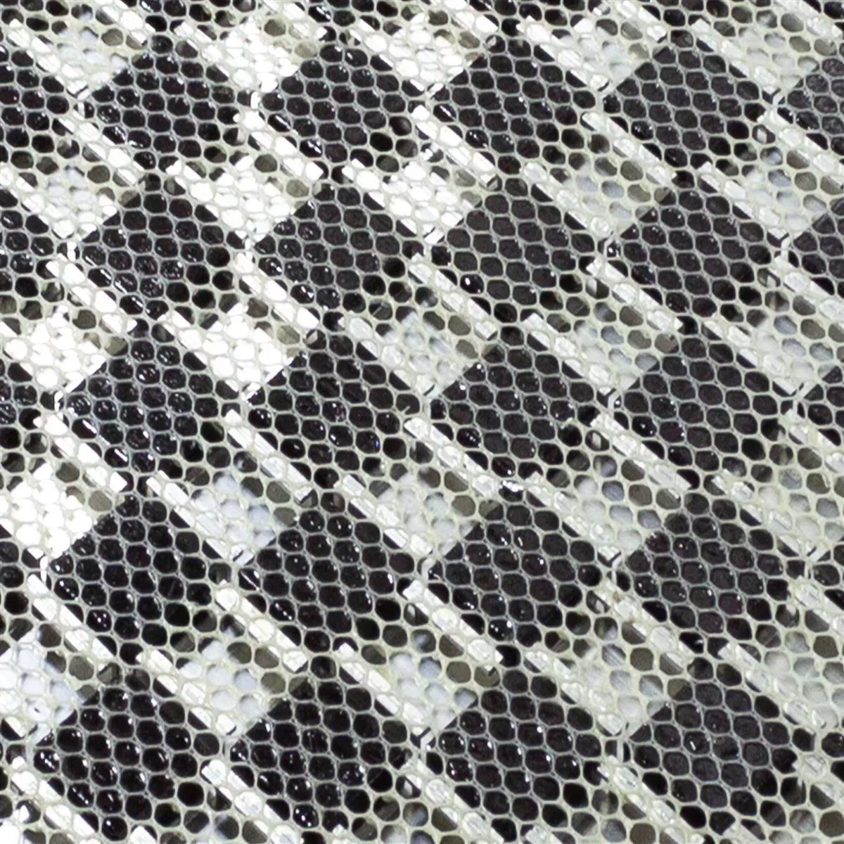 Vidro Alumínio Azulejo Mosaico Eldorien Cobre-Cinza
