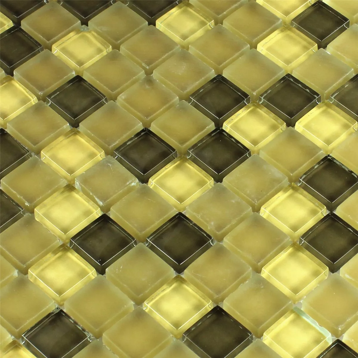 Mosaico De Vidro Azulejos Yellow 23x23x8mm