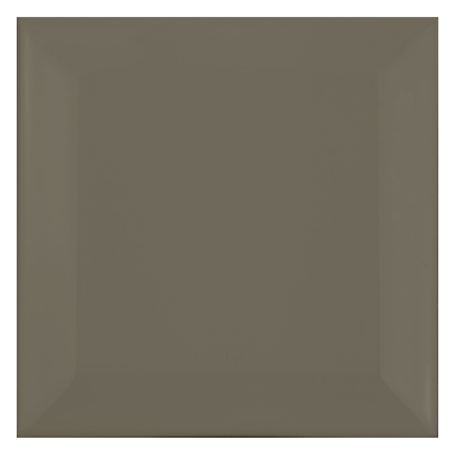 Ladrilho do metrô Cinza Fosco 10x10 cm Faceta Catarina Dark Grey