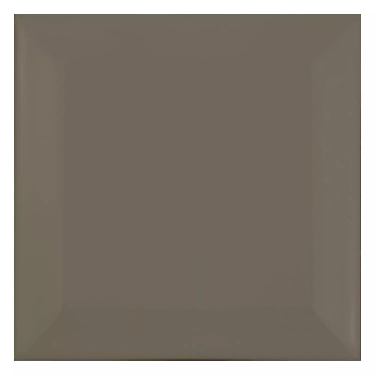 Ladrilho do metrô Cinza Fosco 10x10 cm Faceta Catarina Dark Grey