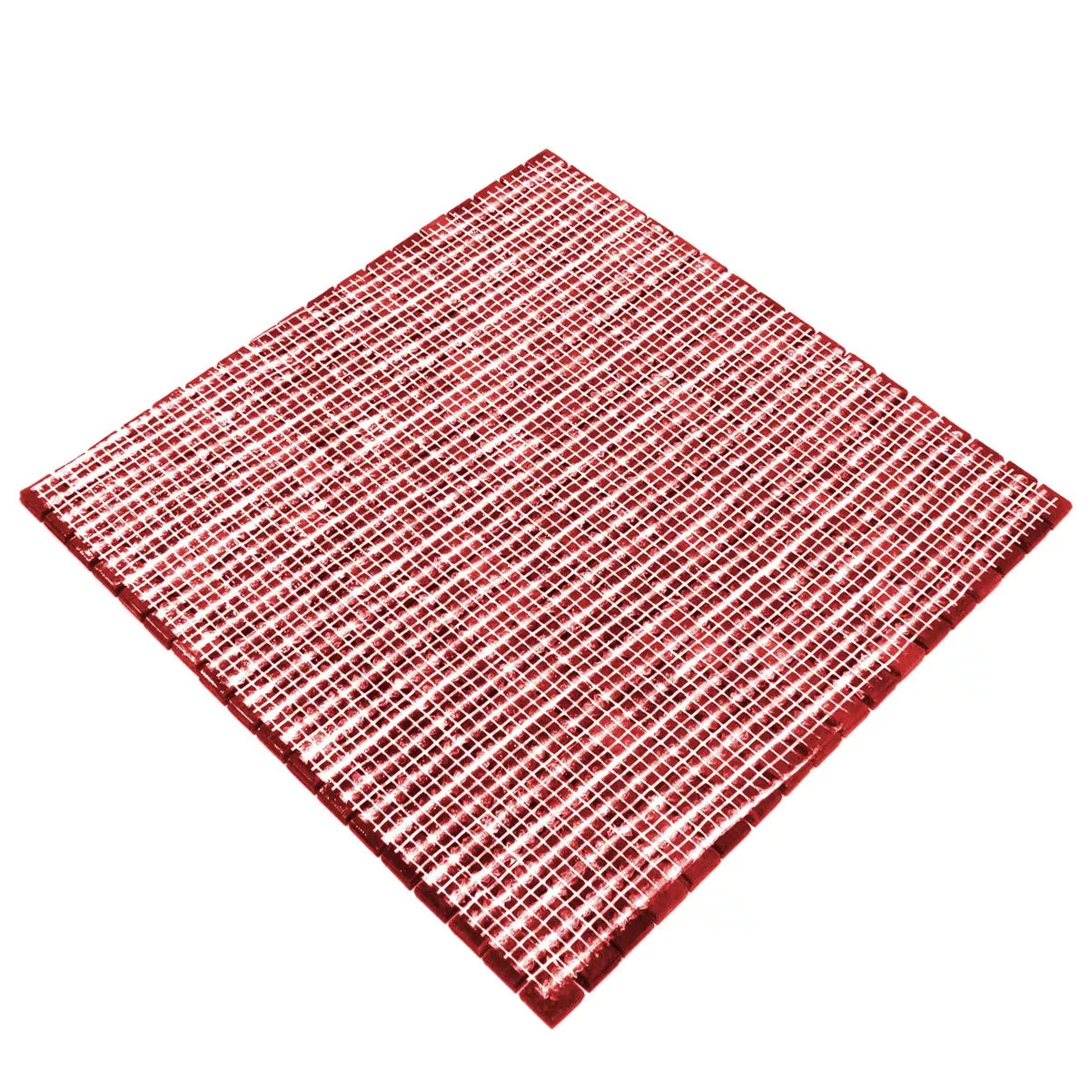 Padrão de Mosaico De Vidro Azulejos Vera Vermelho Mix