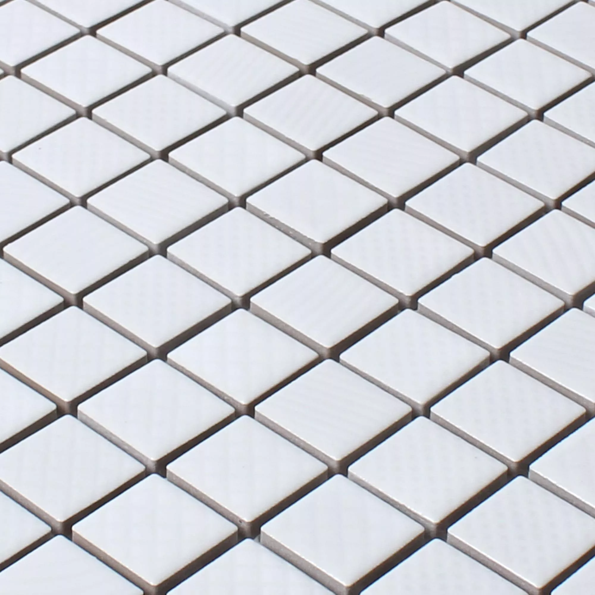 Padrão de Azulejo Mosaico Cerâmica Carlson Branco