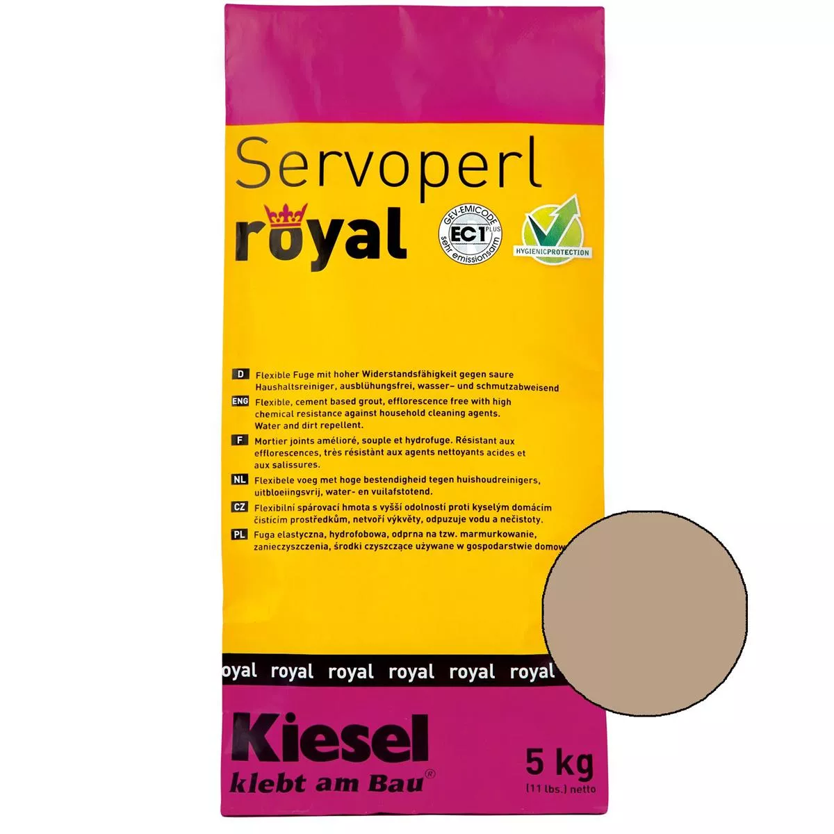 Kiesel Servoperl royal - composto comum - 5 kg de areia do deserto