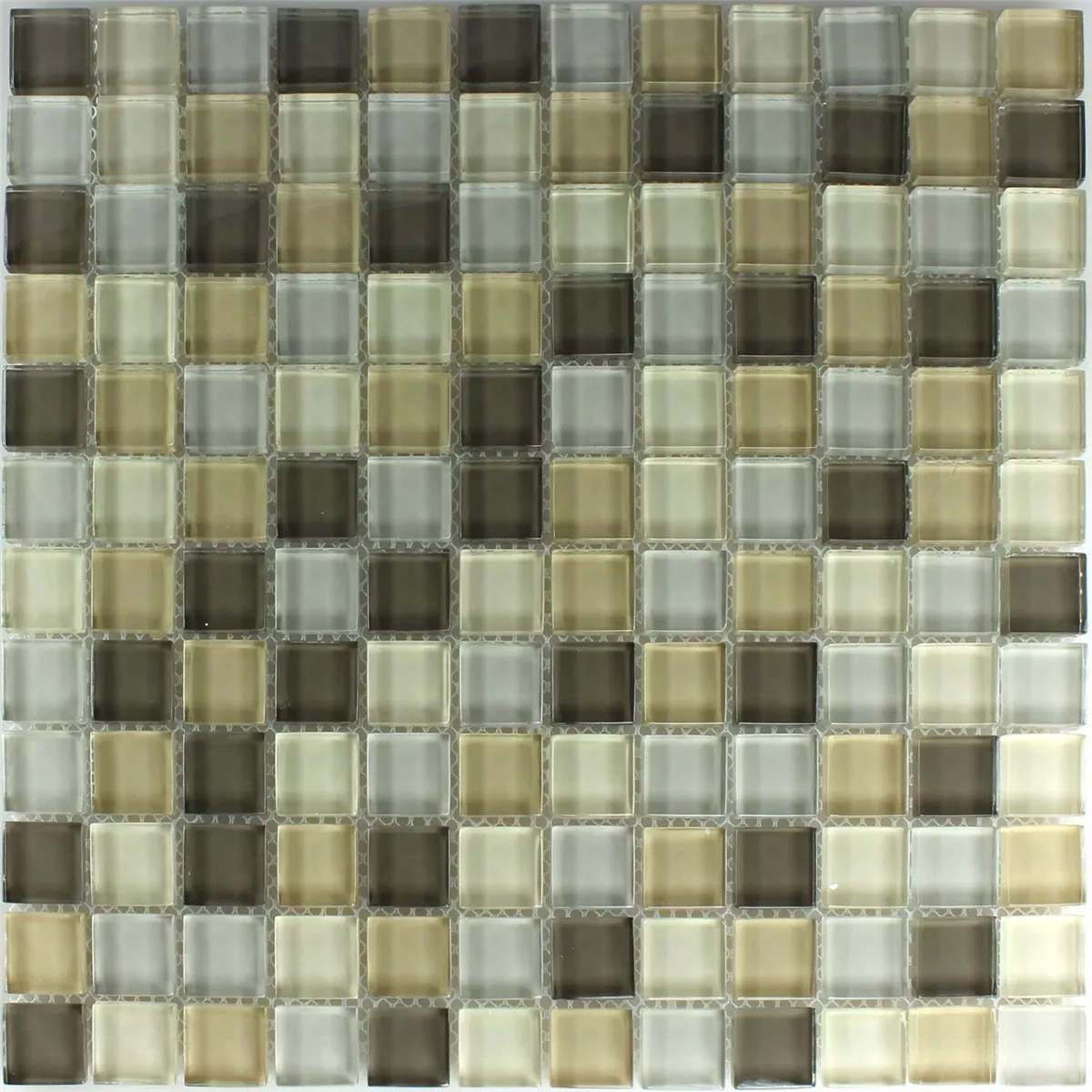 Mosaico De Vidro Azulejos Light Green 23x23x8mm