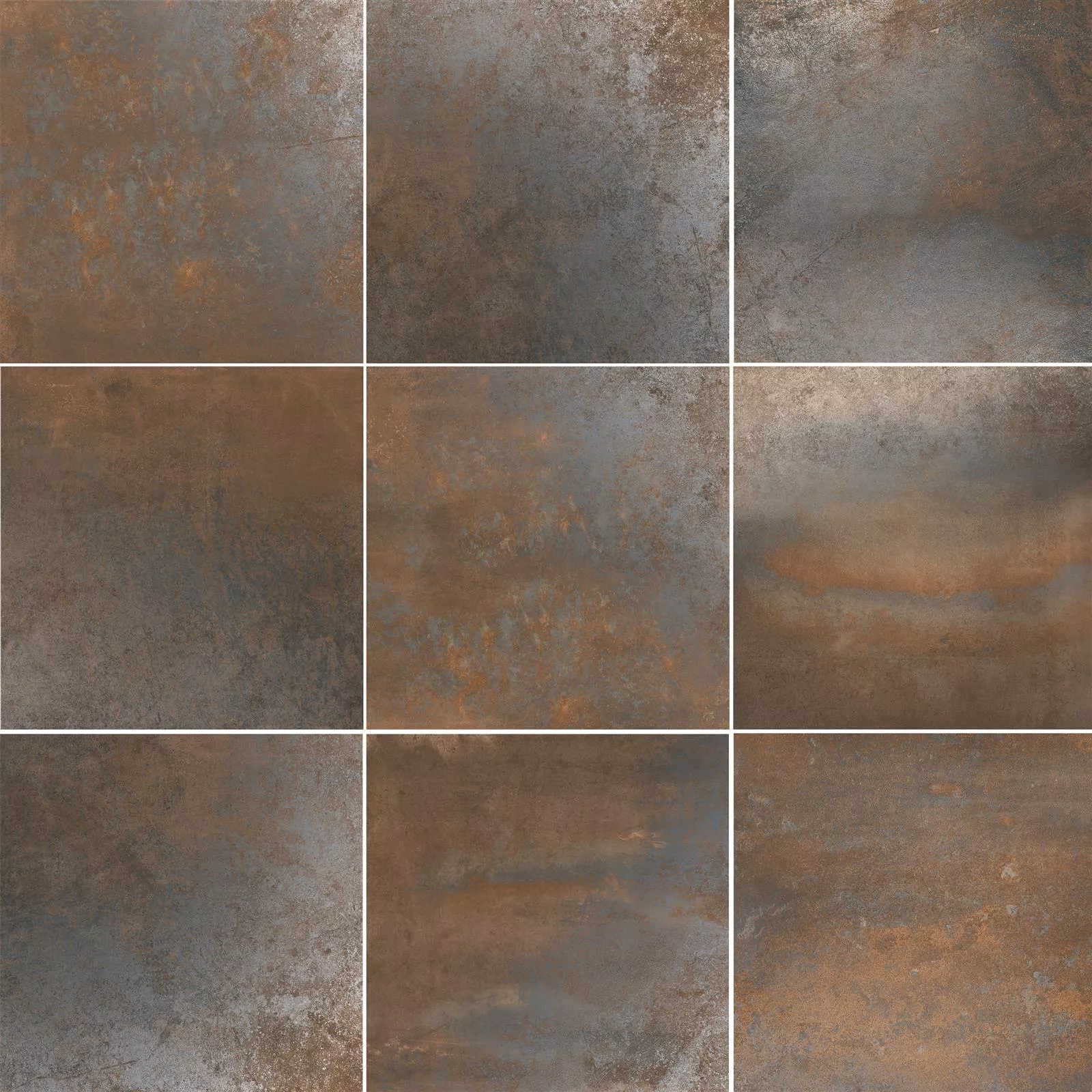 Ladrilhos Sierra Aparência de Metal Rust R10/B 60x60cm