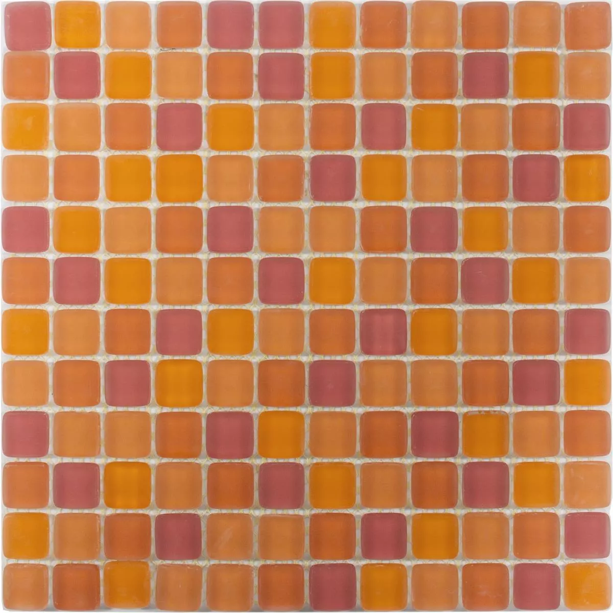 Padrão de Mosaico De Vidro Azulejos Ponterio Frosted Laranja Mix