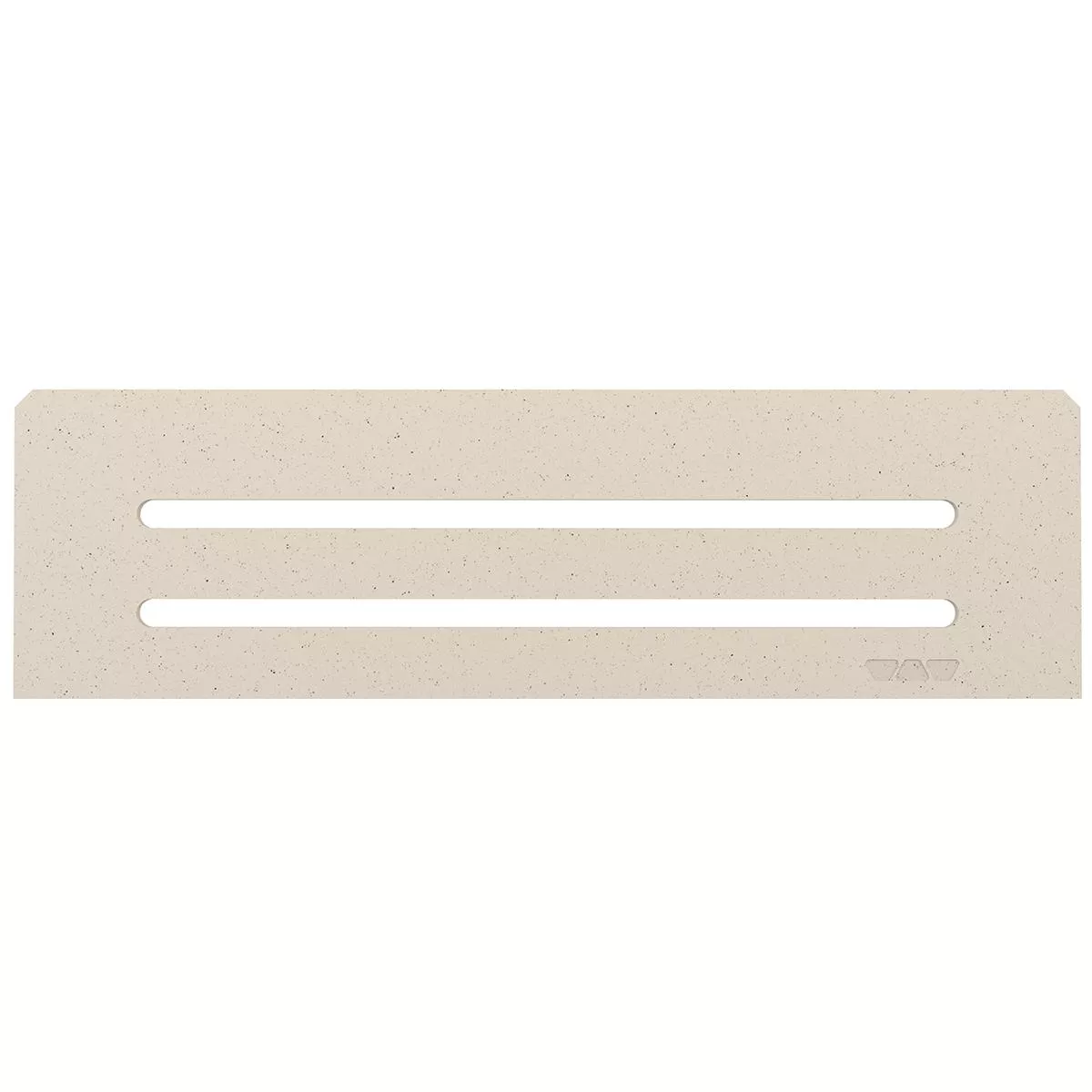 Nicho de parede retangular Schlüter 30x8,7cm Wave marfim