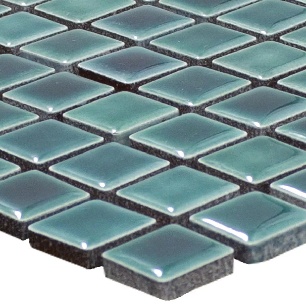 Mosaico Cerâmico Telha Lahti Turquesa Verde