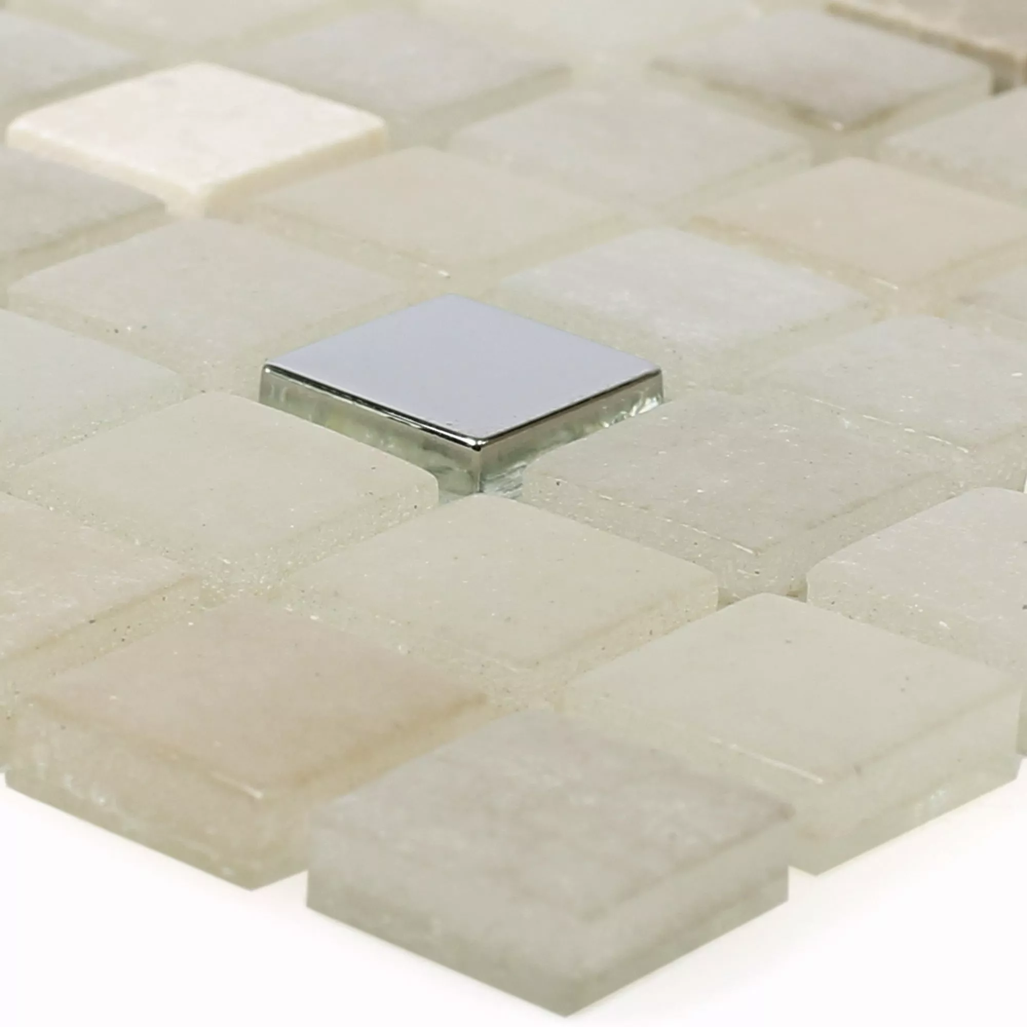 Azulejo Mosaico Vidro Pedra Natural Mix Freyland Bege Azulejo Mosaico Vidro Pedra Natural Mix Freyland Bege