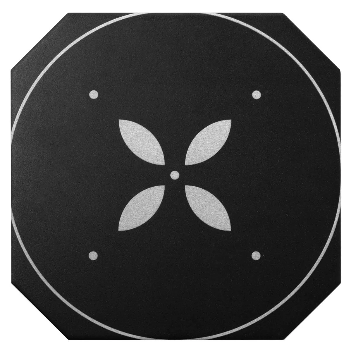 Grés Porcelânico Azulejos Genexia Preto Branco Decor 2 Octógono 20x20cm Grés Porcelânico Azulejos Genexia Preto Branco Decor 2 Octógono 20x20cm