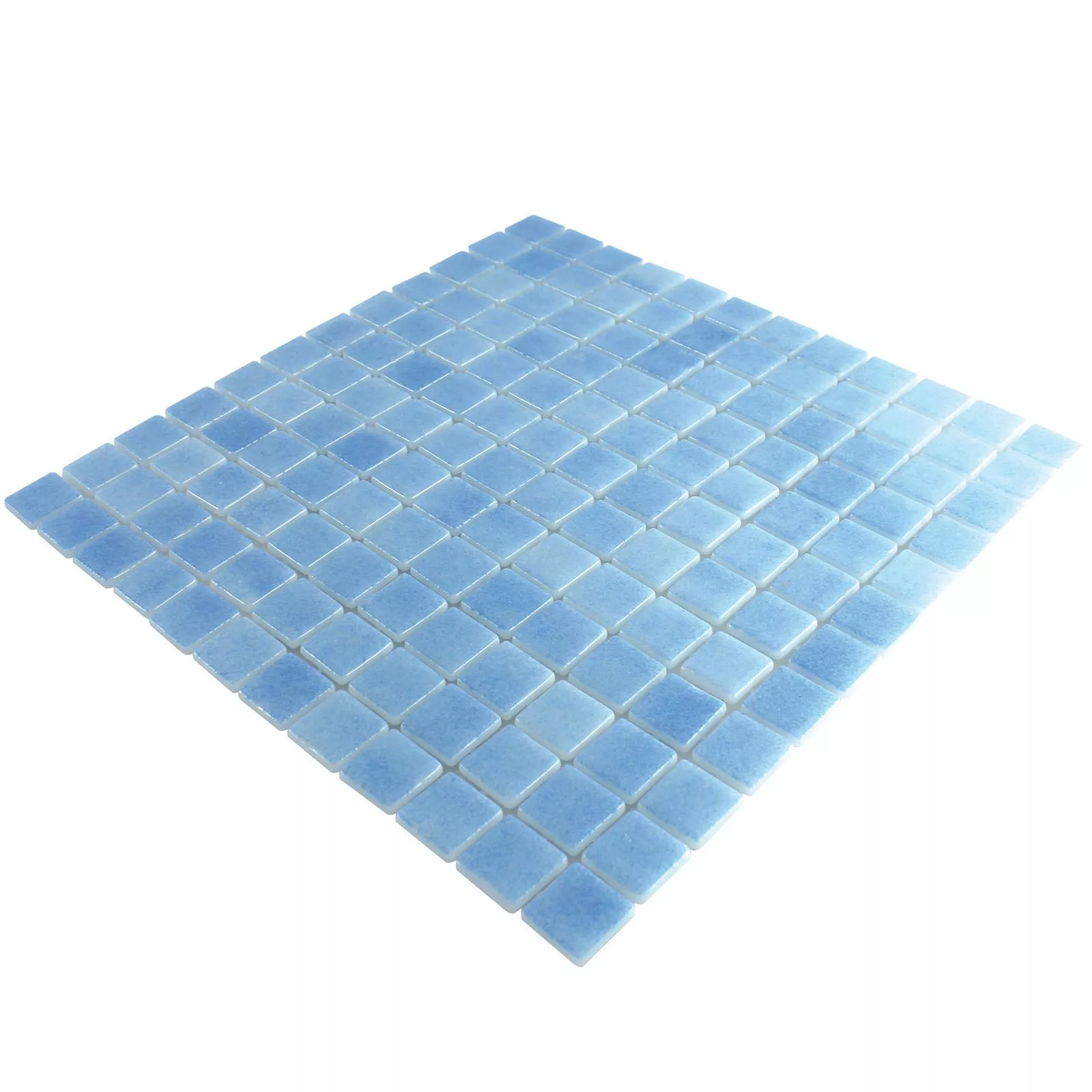 Vidro Piscina Pool Mosaico Lagune R11C Azul Claro