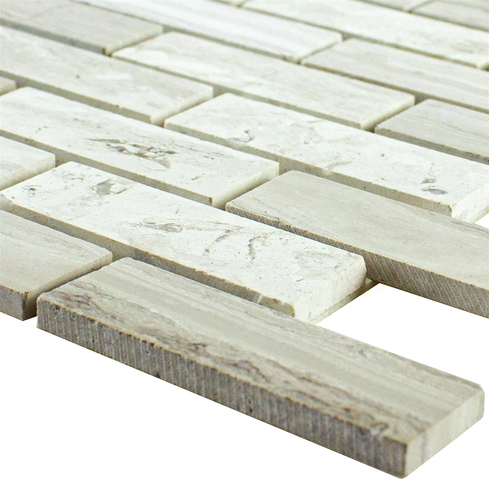 Mosaico De Pedra Natural Xamur Autoadesivo Branco Cinza Mosaico De Pedra Natural Xamur Autoadesivo Branco Cinza