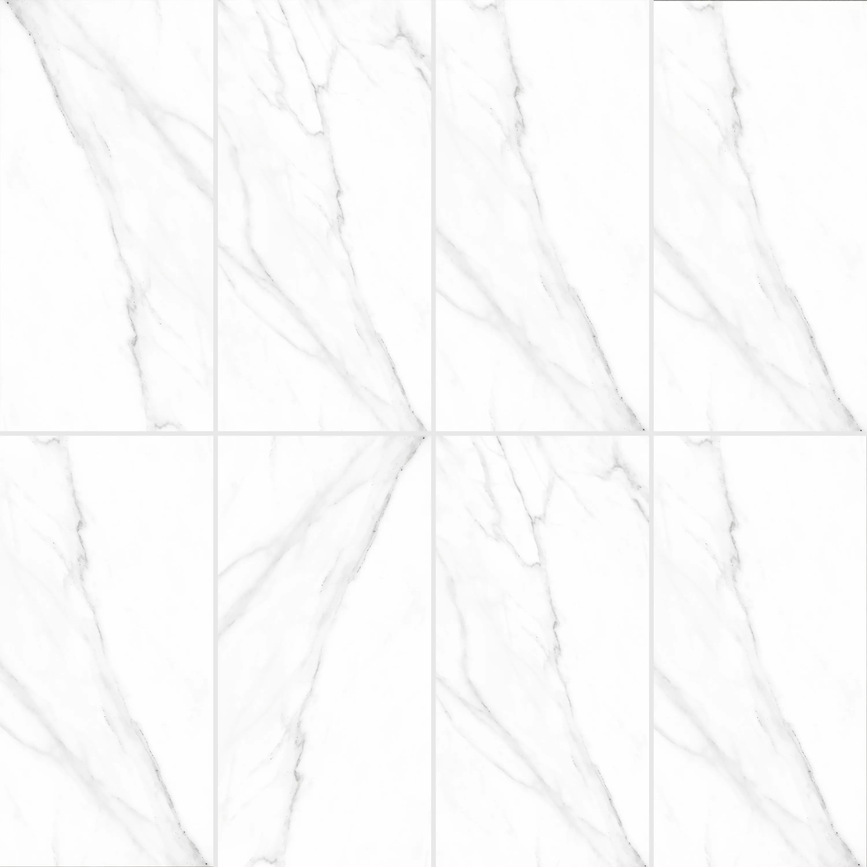 Ladrilhos Arcadia Aparência de Mármore Polido Branco 30x60cm