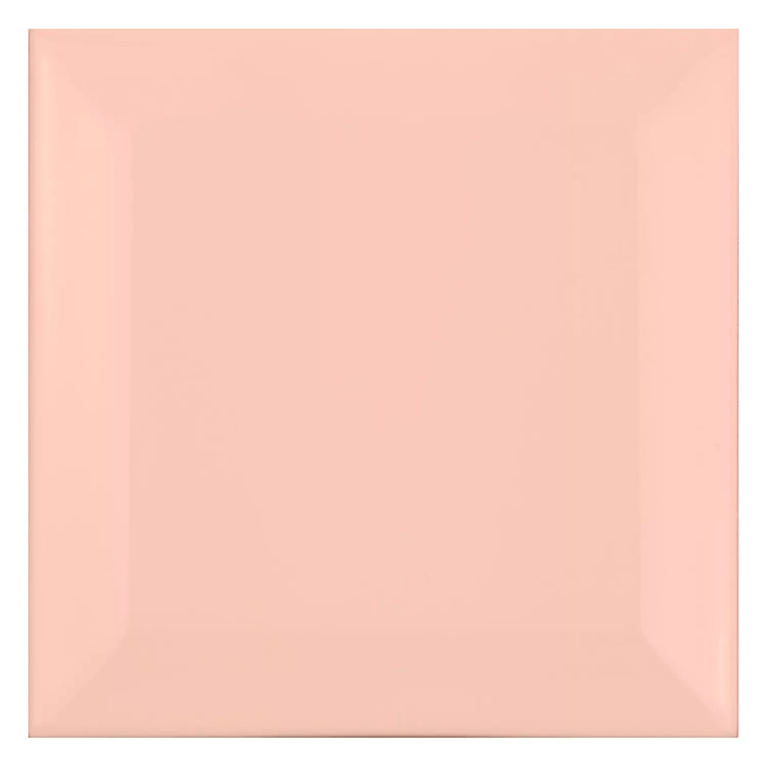 Ladrilho do metrô Laranja Fosco 10x10 cm Faceta Catarina Salmon