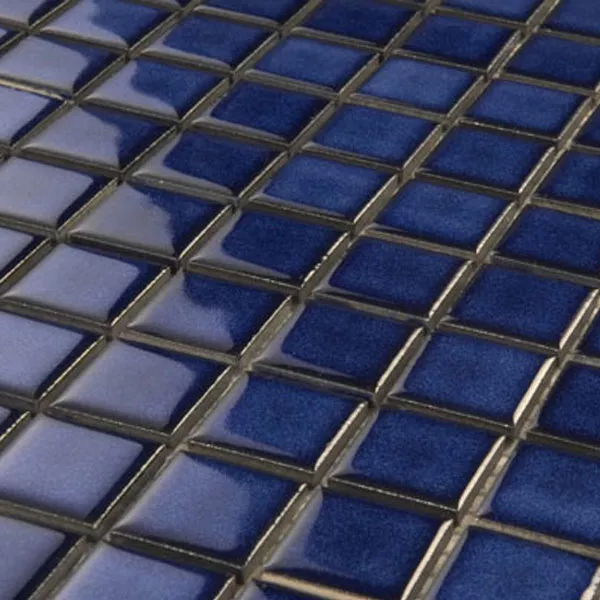 Azulejo Mosaico Cerâmica 25x25x4mm Azul